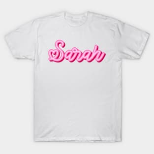 Sarah name pink heart T-Shirt